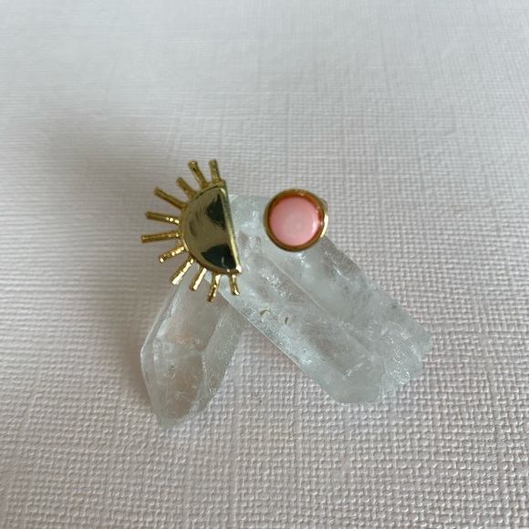 Coral sunburst ring - Picture 1 of 4